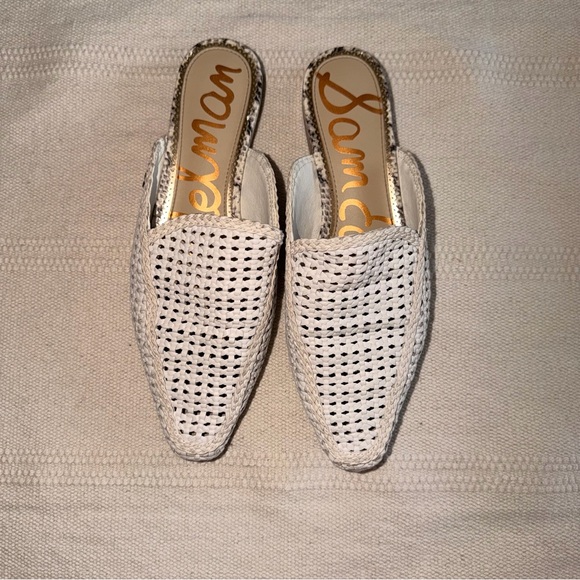 Sam Edelman Shoes - Sam Edelman Cream Woven Mules